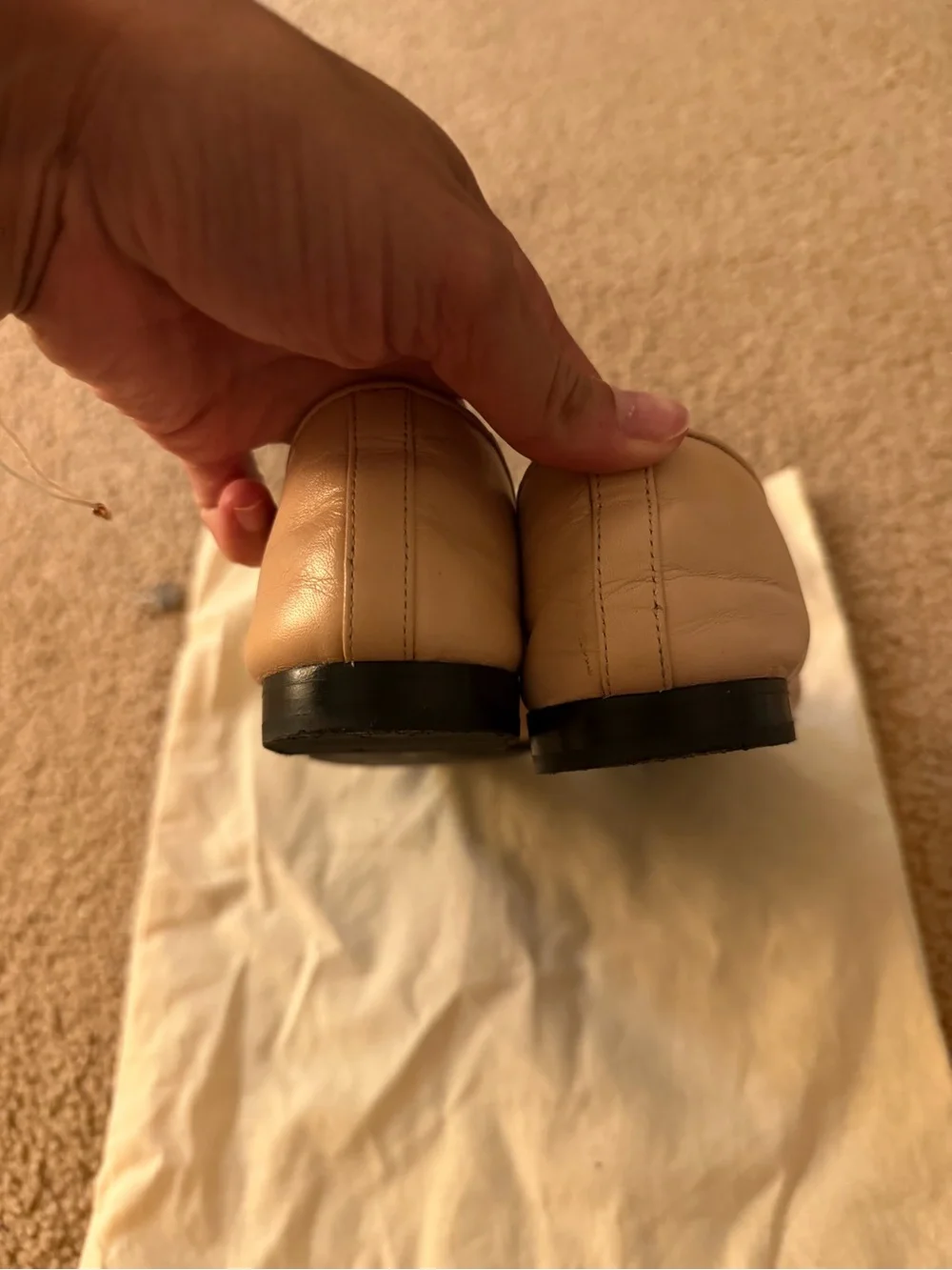 Tory Burch Pink and Black Cap-Toe Ballet Flats